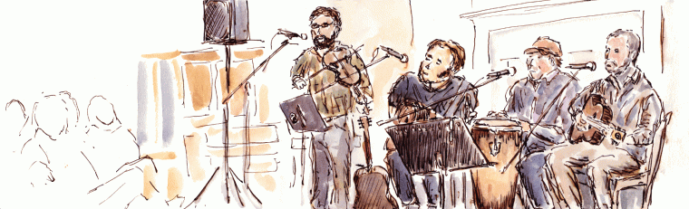 The Bitter Liberals as sketched by Joel Winstead