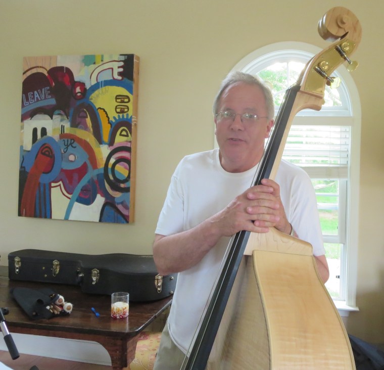 Special guest Johnnie Friant with "blond bertha"