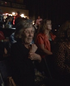 Mike Jewell's mom enjoys the show.