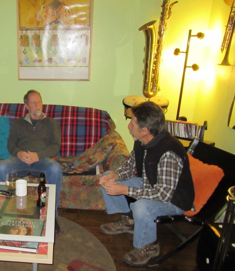 Chatting on the couch