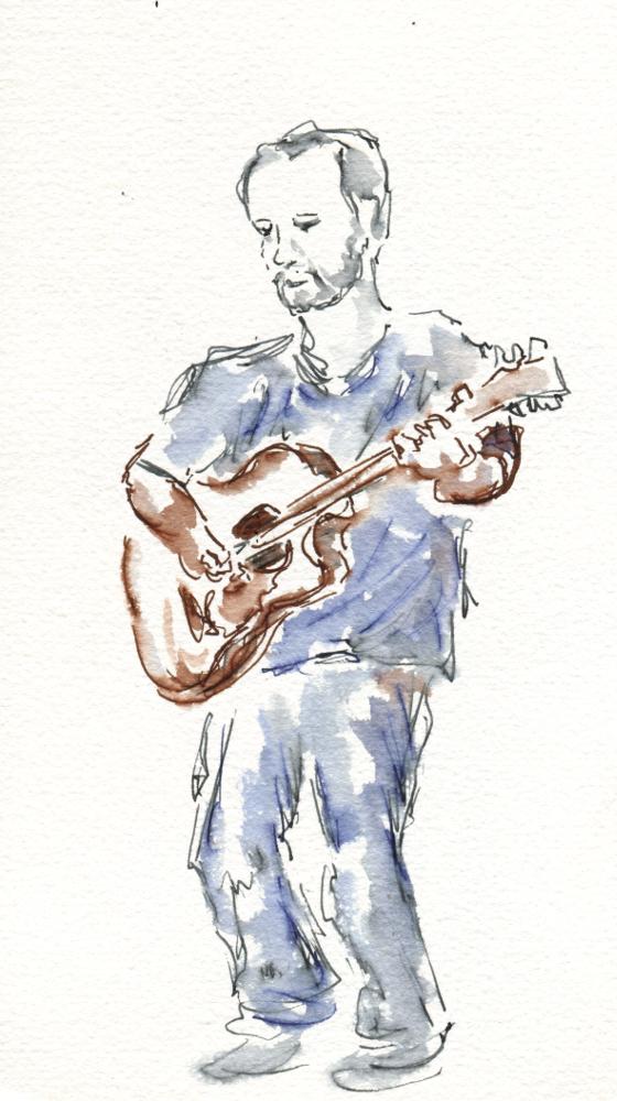 Clark Hansbarger, guitar player of the Bitter Liberals (Joel Winstead)