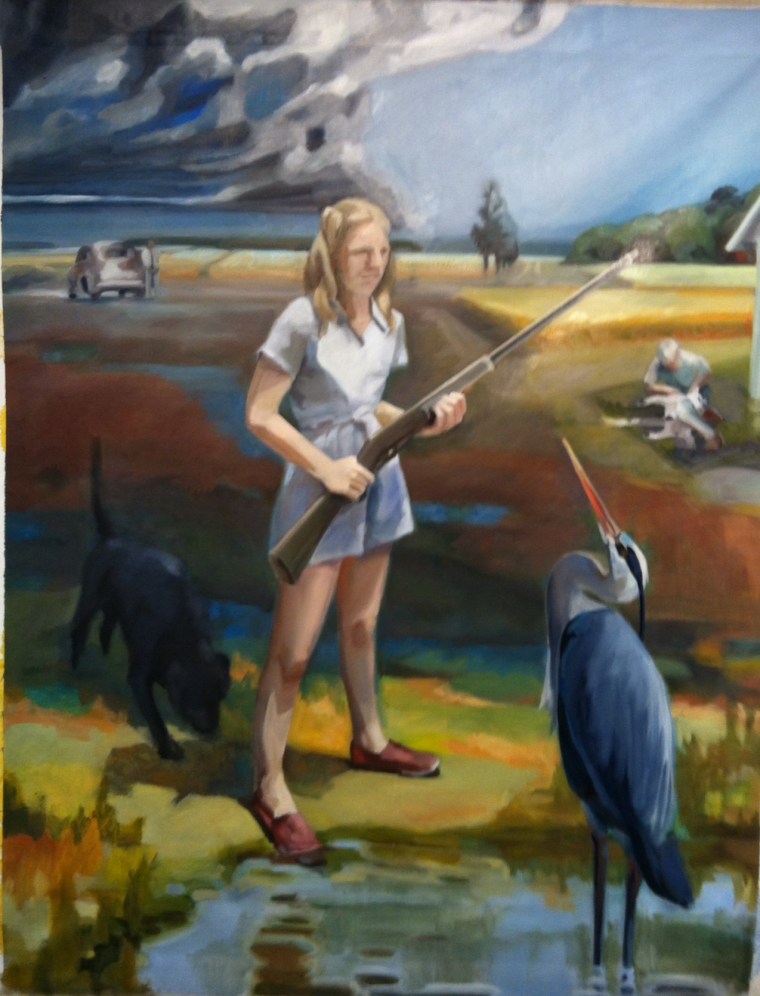 The original painting by April Claggett used in our poster (let us know if you want to own it)